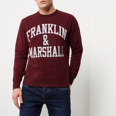 Burgundy Franklin & Marshall sweatshirt